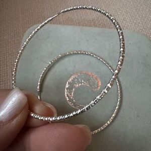 Sterling silver hoops